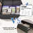 Queen Modern Hydraulic Lift Bed with Super Spacious Storage Space, Adjustable Headboard, Charging Station, RGB LED Light, Easy to Assemble, Black-44866923-44866927