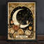 Art mural noir encadré noir «The Moon Tarot» - Art nouveau-2137445584