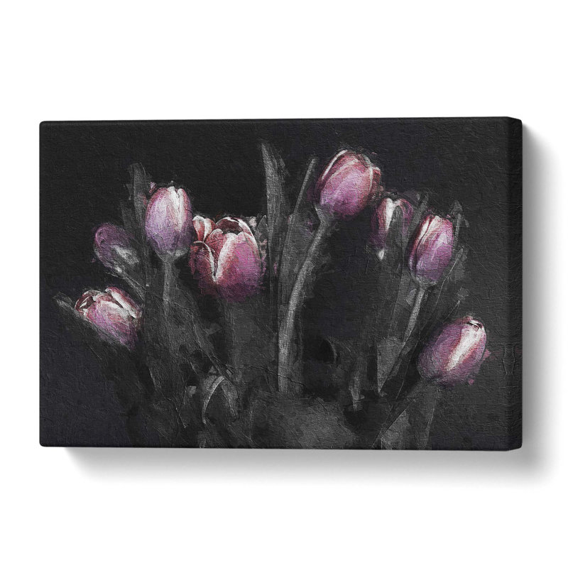 Tulip Flowers in Purple - Wrapped Canvas, 50.8 cm H x 76.2 cm W