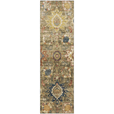 Machine Washable Mayfield AMF1927 Global Rug