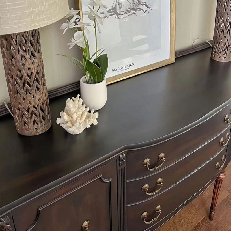 Retro Multifunctional Console Table, 37.4" H x 62.99" W x 17.72" D