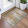 Machine Washable Indoor/Outdoor Xhevrie Khaki Rug