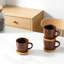 Ensemble de 6 tasses à espresso et soucoupes empilables en porcelaine avec couvercles, 4 tasses en céramique pour café Nitresso