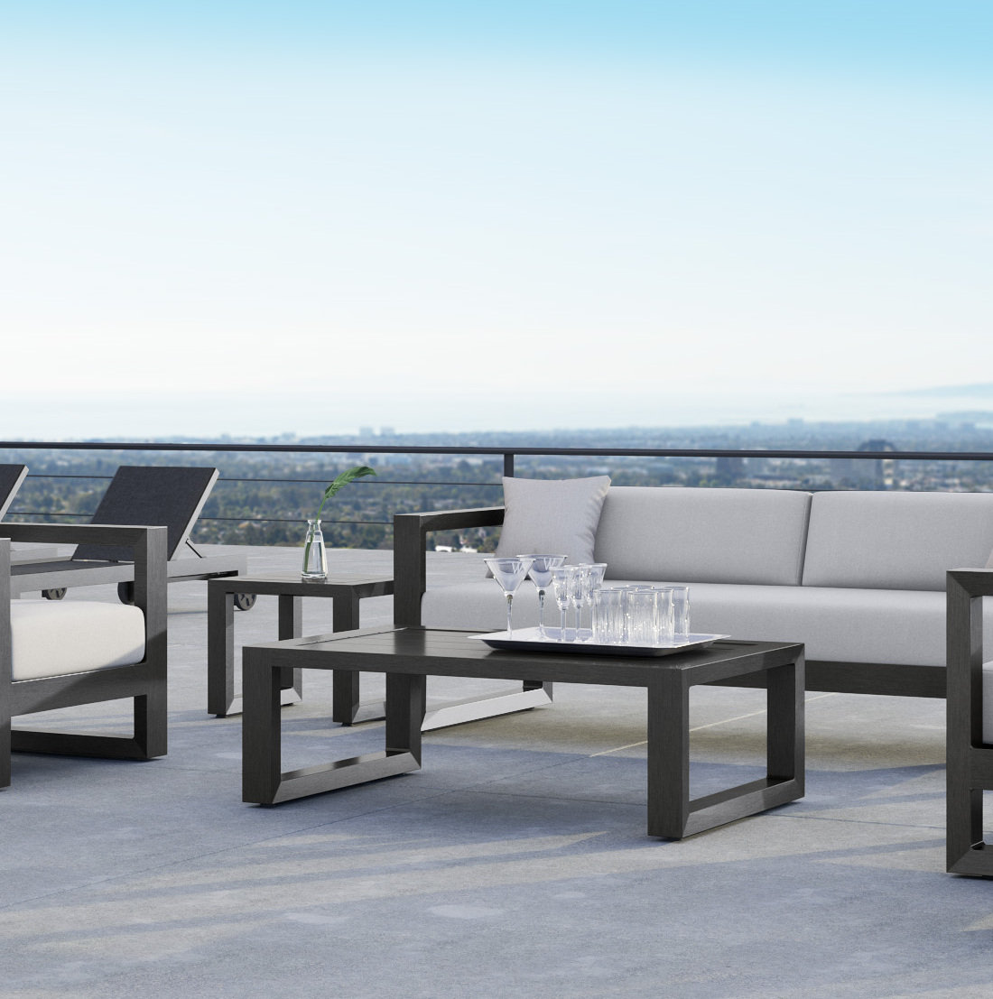 Georgie 54.13 " Patio Table