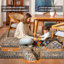 Tapis écologiques tissés à la main en laine tissée à la main - Rectangle, couleur vert clair, design oriental, tapis épais antidérapants faits à la main pour salon, chambre à coucher-117853848