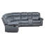 Canapé modulaire inclinable en velours Everwell-95993310