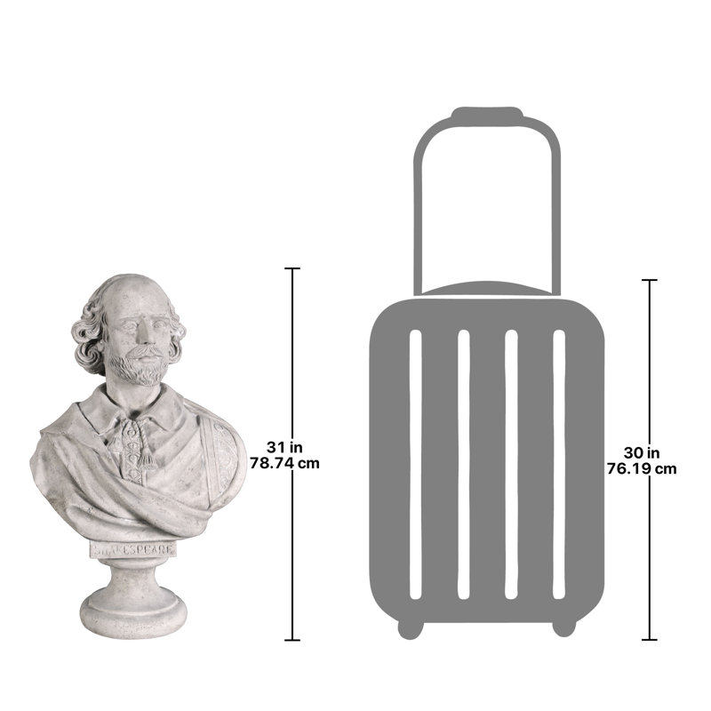 Buste à grande échelle William Shakespeare