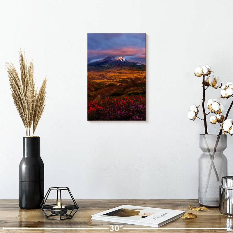 Fleurs sauvages du mont Helens, H 12 po x l 8 po
