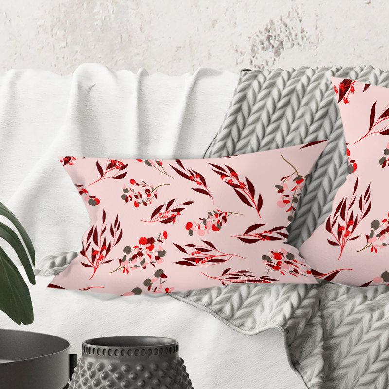 Coussin lombaire brillant eucalyptus pattern ii