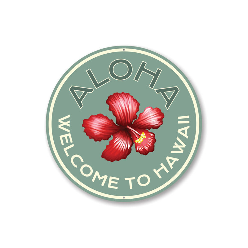Panneau Aloha, H 18 po x l 18 po x P 0,06 po