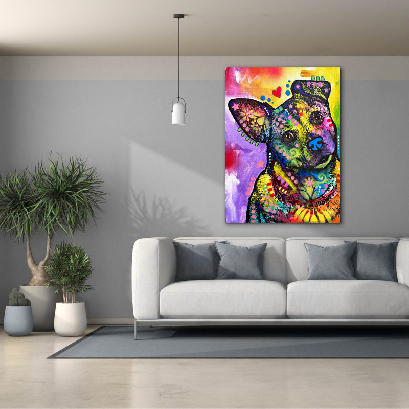 «Are You An Angel» par Dean Russo, art mural sur toile, H 54 po x l 40 po x P 1,5 po
