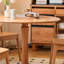 Table ronde rétro en bois massif de cerisier-107769257