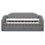 Lit de jour simple capitonné avec couchette et ports USB-124836836