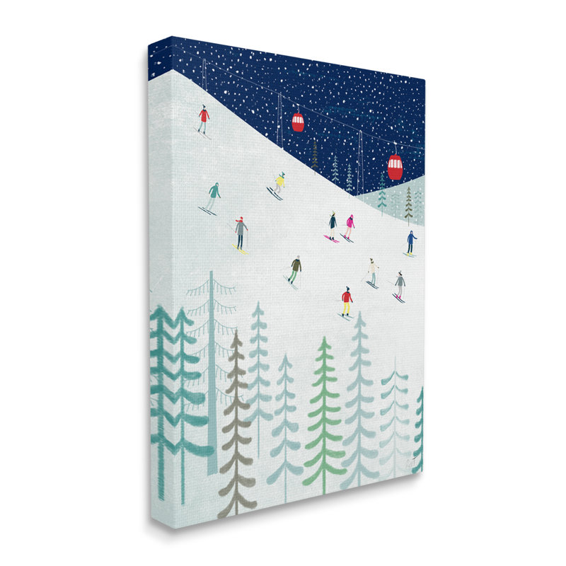 Impression sur toile Aw-016-Canvas, ciel nocturne d'hiver sur toile par Andrew Thornton, H 30 po x l 24 po x P 1,5 po