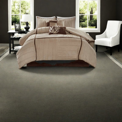 Luxurious Faux Suede Bedding Sets, Polyester Comfort, Casual Home Style