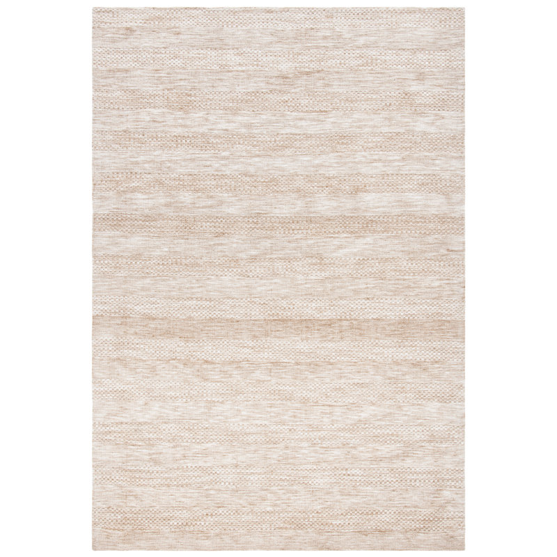 Tapis beige touffeté à la main Elliana, Rectangle 5 pi x 8 pi