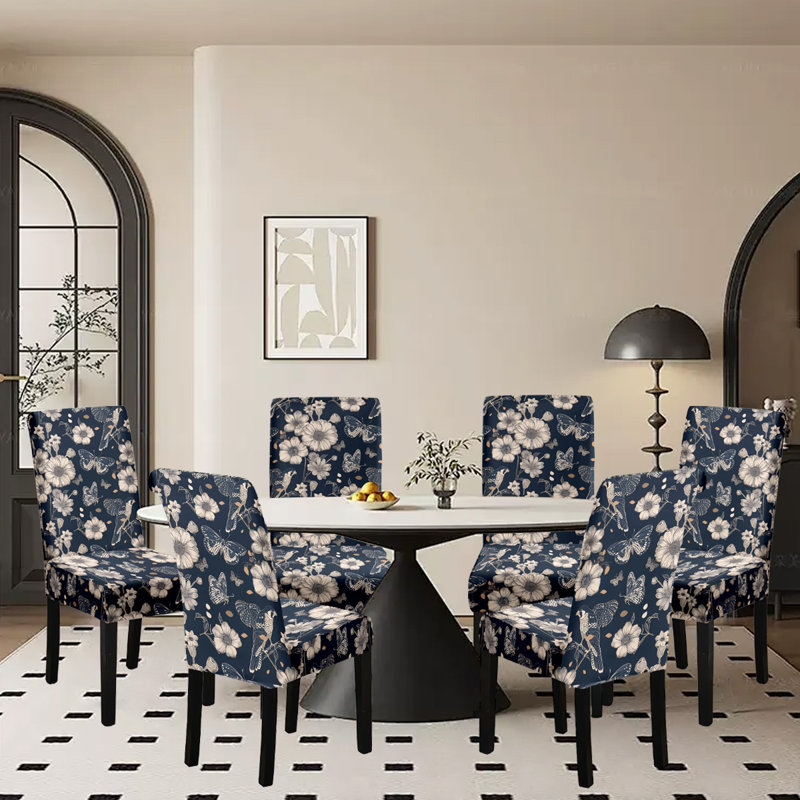 Housses extensibles pour chaise, housses de chaise de salle à manger, protecteurs de chaise, ensemble de 6