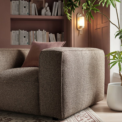 Chaise d'appoint Taren Lattice Bouclé