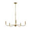 Lustre en or brossé 5 lumières Ilia-127380254-130942680