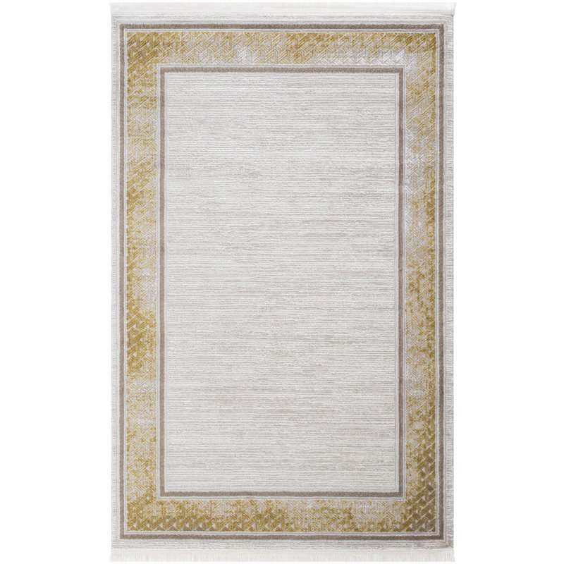 Rohini Striped Machine Made Indoor / Outdoor Area Rug, Rectangle 6'7" x 9'6"