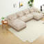 Spacious Modular Sofas, Chenille U Shaped Modern Style For Home