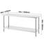 Table de préparation en acier inoxydable