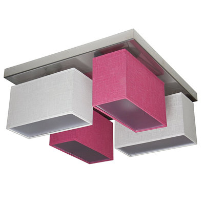 Partridge Fabric Semi Flush Mount