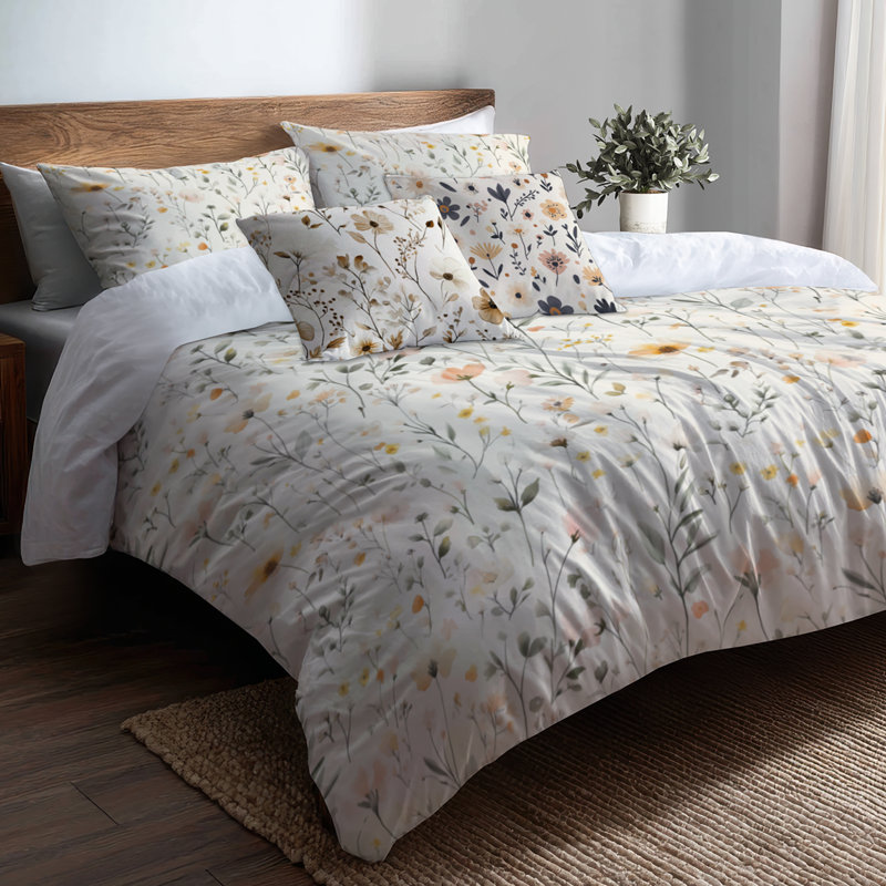 Ensemble de literie et housse de couette Boho Bedding, Housse de couette très grand + 4 pièces supplém