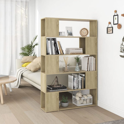 vidaXL Book Cabinet Room Divider Engineered Wood Medium by VidaXL