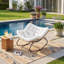 Fleece Fabric；Iron Rocking Chair-703082232
