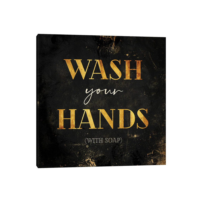 Wash Your Hands By Milli Villa - Wrapped Canvas Art Prints by Milli Villa - Wrapped Canvas Gallery-Wrapped Canvas Giclée