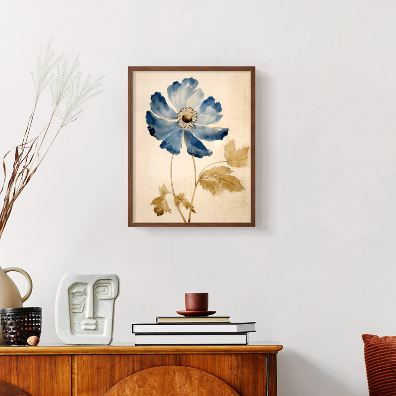 FLORAL Series XXXII - reproduction encadrée de qualité supérieure - prête à être accrochée - aucun clou requis