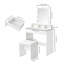 Dressing Table with Mirror
