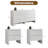 3-piece Bedroom Set, 6 Drawer Dresser & Nightstand Set Of 2-502296342