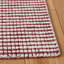 Tapis abstrait en laine à carreaux touffeté à la main-18874738