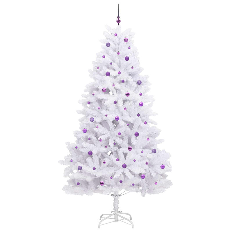 Lighted Artificial Christmas Tree, 270cm H, Purple