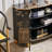 Black Hand-Painted Accent and Buffet Cabinet