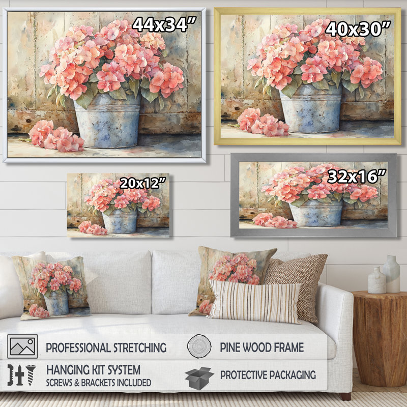 Irlan - Floral Wall Art, Reproduction encadrée d'une seule photo, Noir, noir, noir, noir, H 12 po x l 20 po