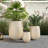 Lightweight Round  Outdoor Planter Set-3 Sizes-272197570