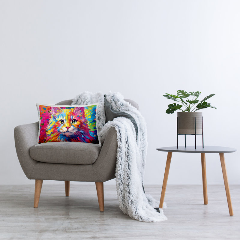 Abstract Throw Pillow