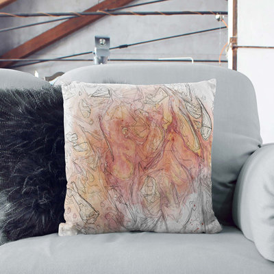 Abstract Square Throw Cushion