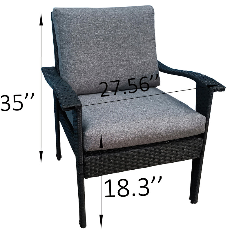 Chaise d'extérieur et : 5 avec coussins en nylon filé lavables à la machine, ensemble table et chaises : chaise, ,