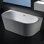 Baignoire de trempage autoportante de 59 po x 31,5 po Sao Paolo