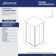 Cornerview 34.5" x 72" Square Sliding Shower Enclosure