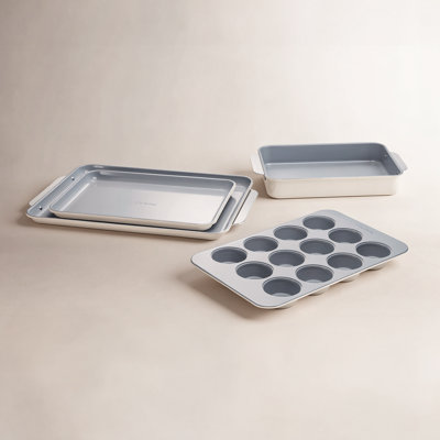 Caraway Non-Toxic Nonstick Ceramic Half Bakeware Set