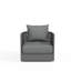 Chaise de patio d'extérieur pivotante avec coussins-1061211317