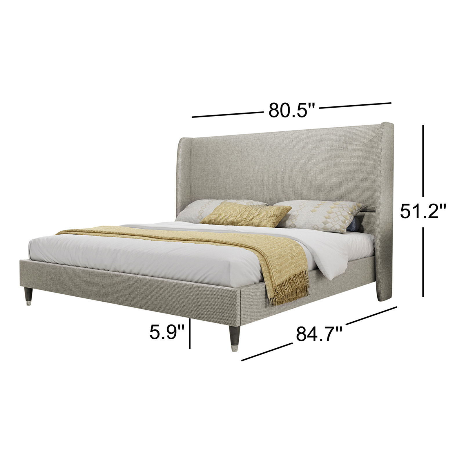 Belo Upholstered Platform Bed