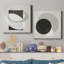 Moderniste Neutre III, ensemble de 2 reproductions d'art sur toile encadrées-1142475311-1143163463