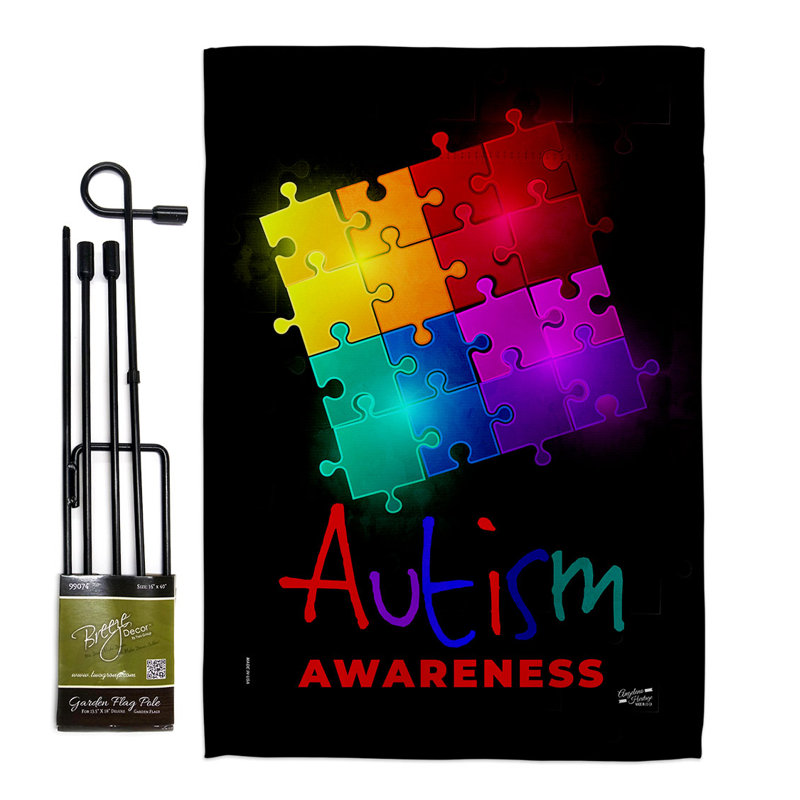 Double Sided 18.5'' H x 13'' W Polyester Flag Set