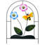 Ensemble de 4 clôtures de jardin avec motif coccinelle et abeille